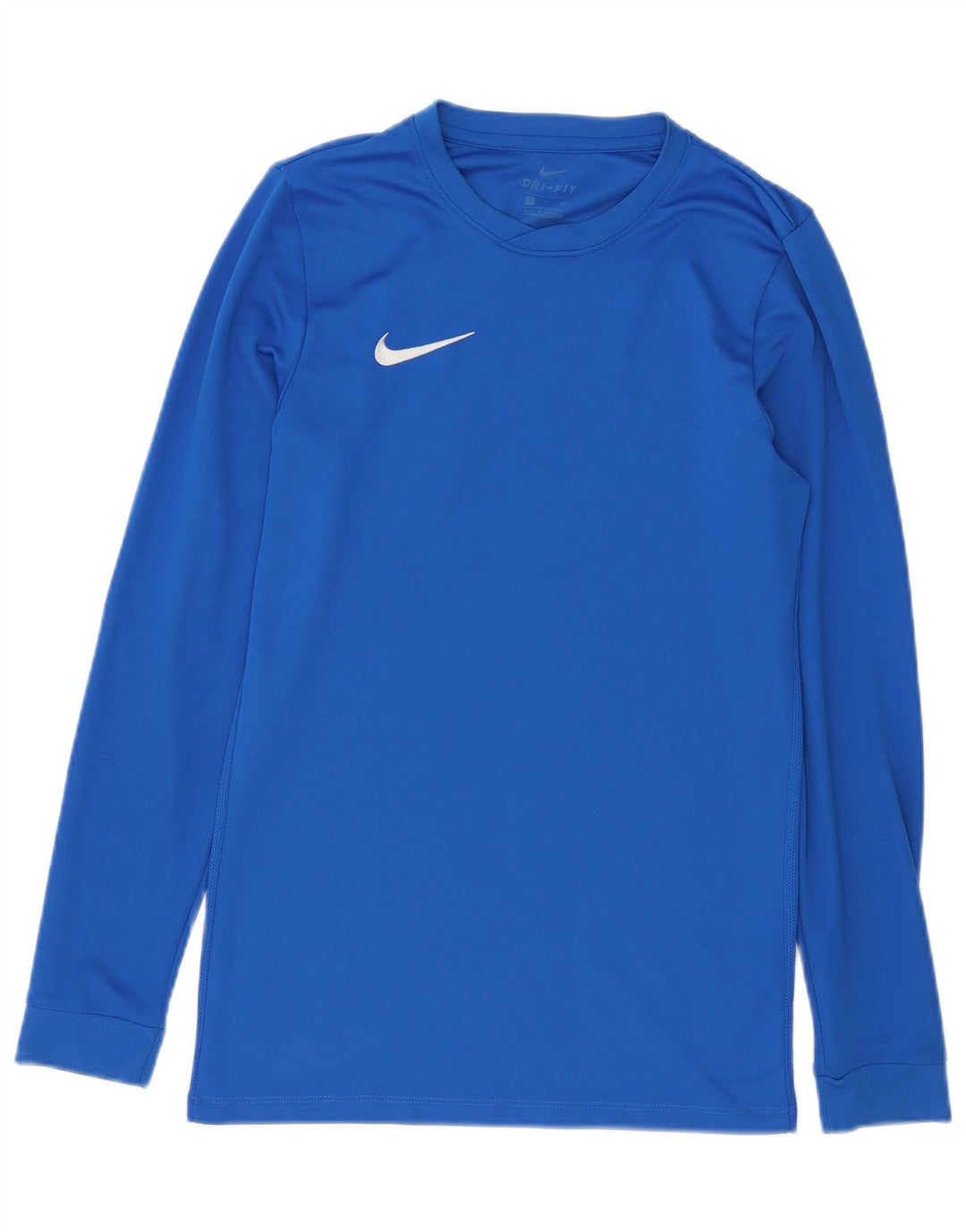 Мужской топ Nike Dri Fit с длинным рукавом, маленький синий, полиэстер