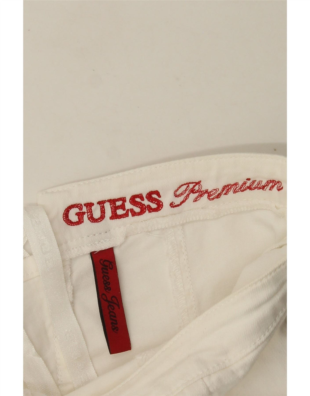 Женский джинсовый комбинезон без бретелек GUESS UK 6 XS Белый