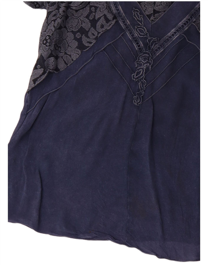 Женская блузка JOSEPHINE Top UK 16, большая синяя с цветочным принтом