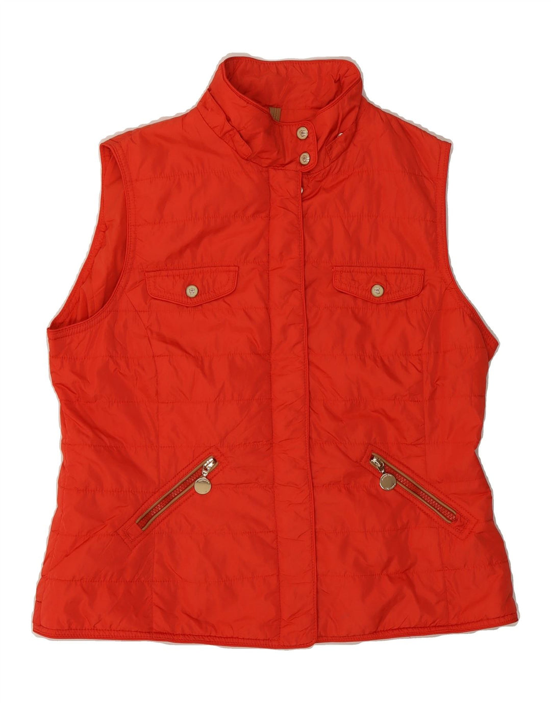 MASSIMO DUTTI Womens Padded Gilet UK 18 XL Red Nylon Vintage Massimo Dutti and Second-Hand Massimo Dutti from Messina Hembry 