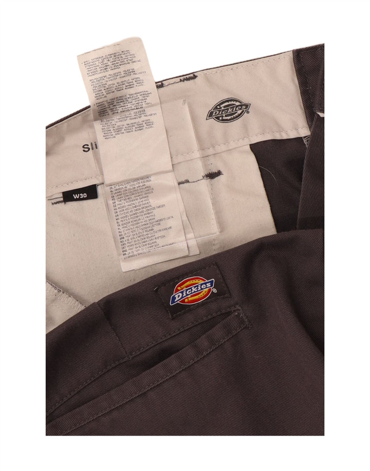 Мужские шорты чинос DICKIES Slim Fit W30, хлопок среднего серого цвета