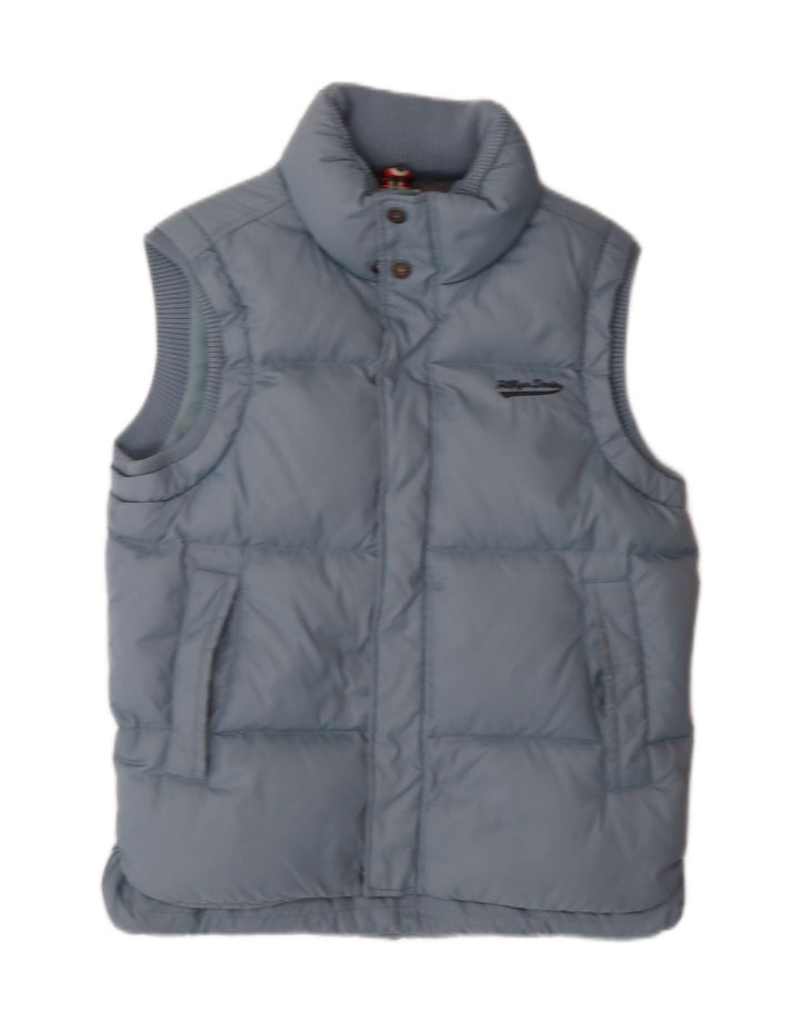 TOMMY HILFIGER Mens Padded Gilet UK 36 Small Blue Polyester