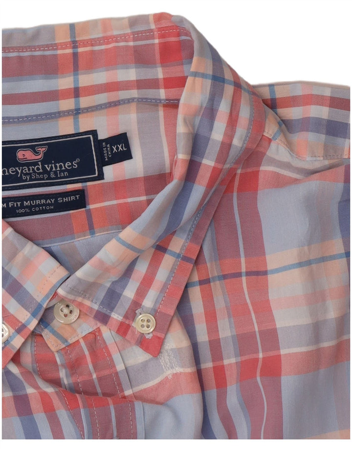 VINEYARD VINES Mens Slim Fit Shirt 2XL Multicoloured Check Cotton
