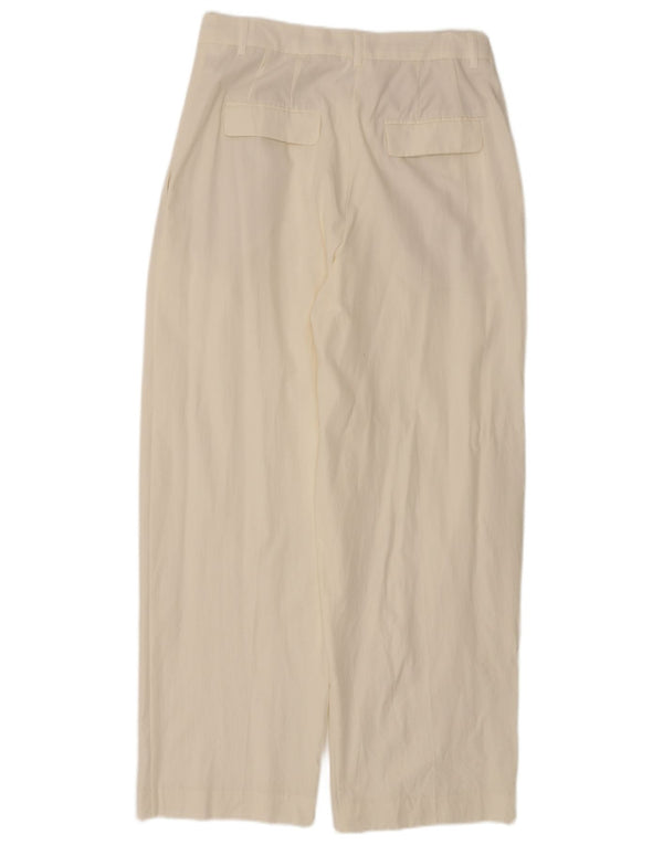 Женские брюки чинос Zara, средний размер W28 L29, белый лиоцелл