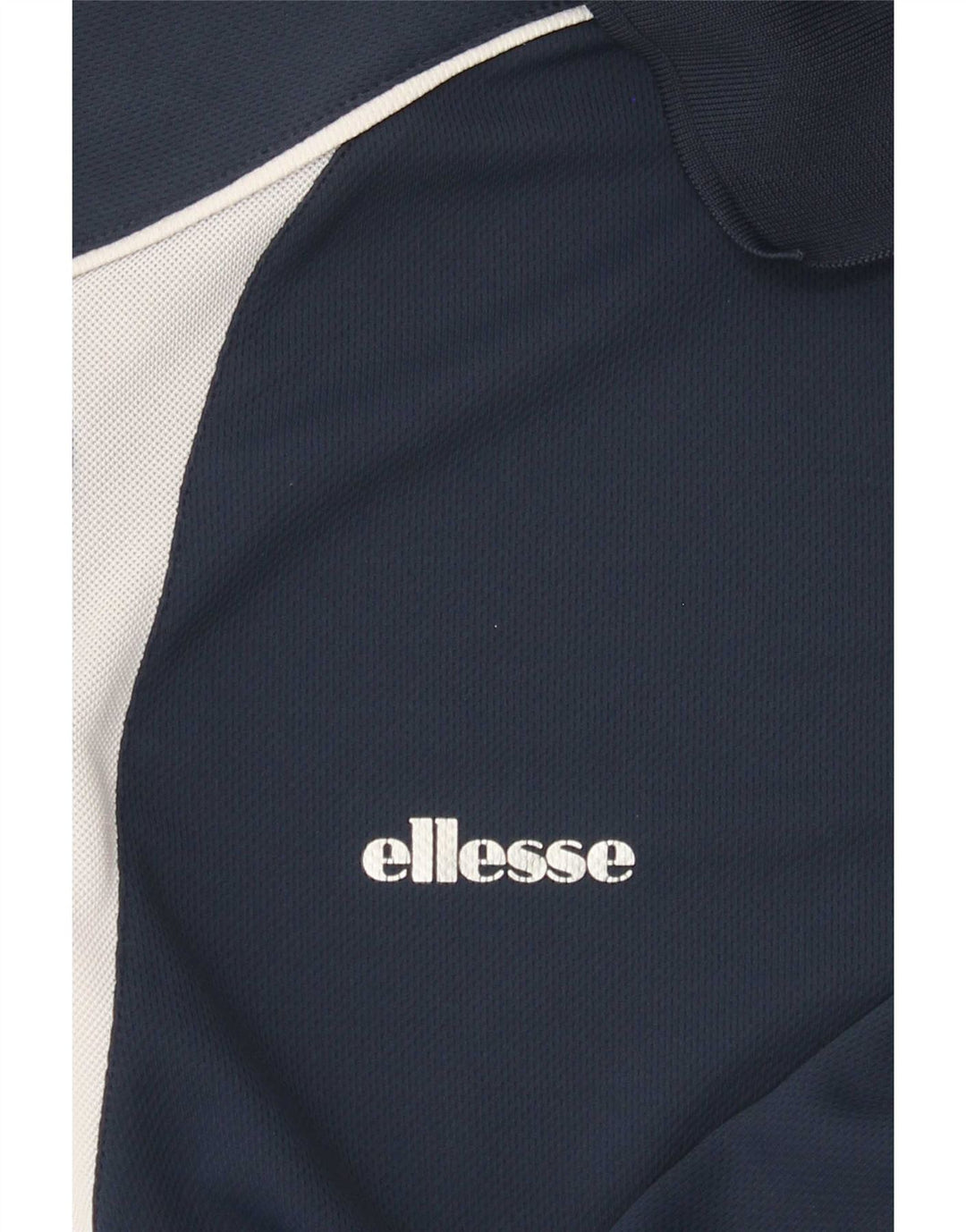 Мужская рубашка-поло Ellesse среднего размера, темно-синяя, цветной блок