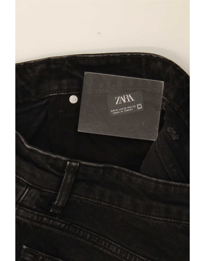 Мужские джинсовые шорты Zara EU 42, большие W32, черные