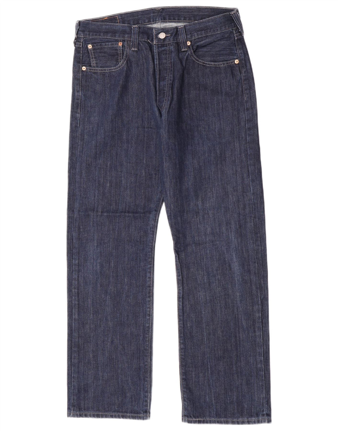 Мужские прямые джинсы Levi's 501 W36 L30 темно-синие, хлопок
