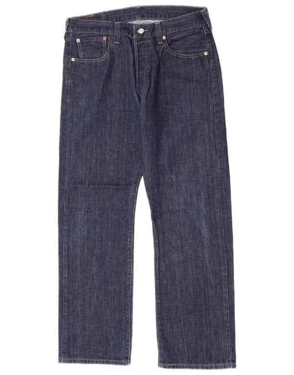Мужские прямые джинсы Levi's 501 W36 L30 темно-синие, хлопок