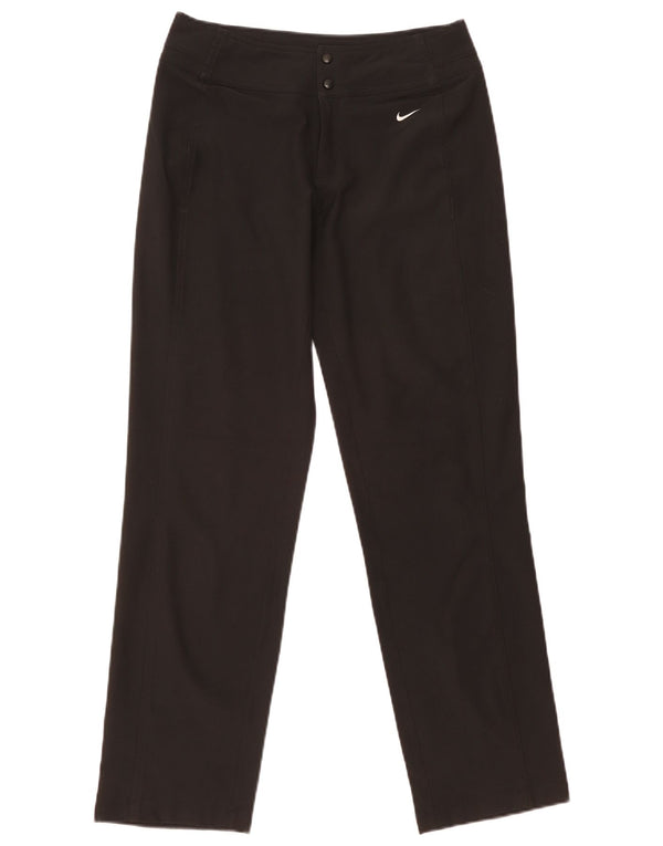 Женские прямые повседневные брюки Nike UK 8/10, маленькие W30 L31, черные