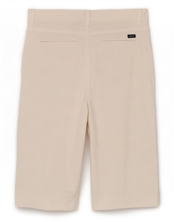 Женские шорты-бермуды Gant W30, средний цвет, белый хлопок, хлопок