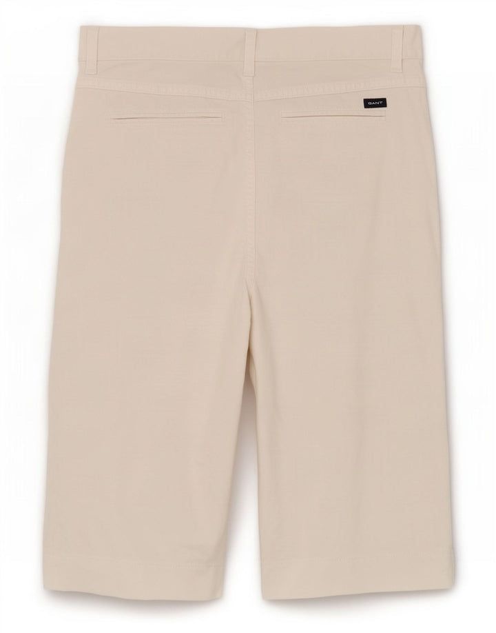 Женские шорты-бермуды Gant W30, средний цвет, белый хлопок, хлопок