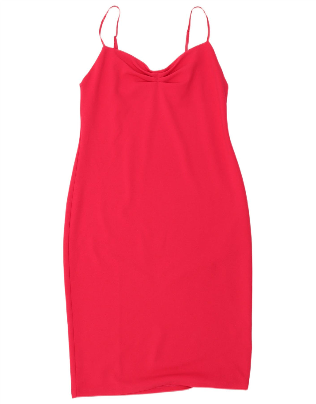 ZARA Womens Sleeveless Sheath Dress UK 12 Medium Pink Polyester