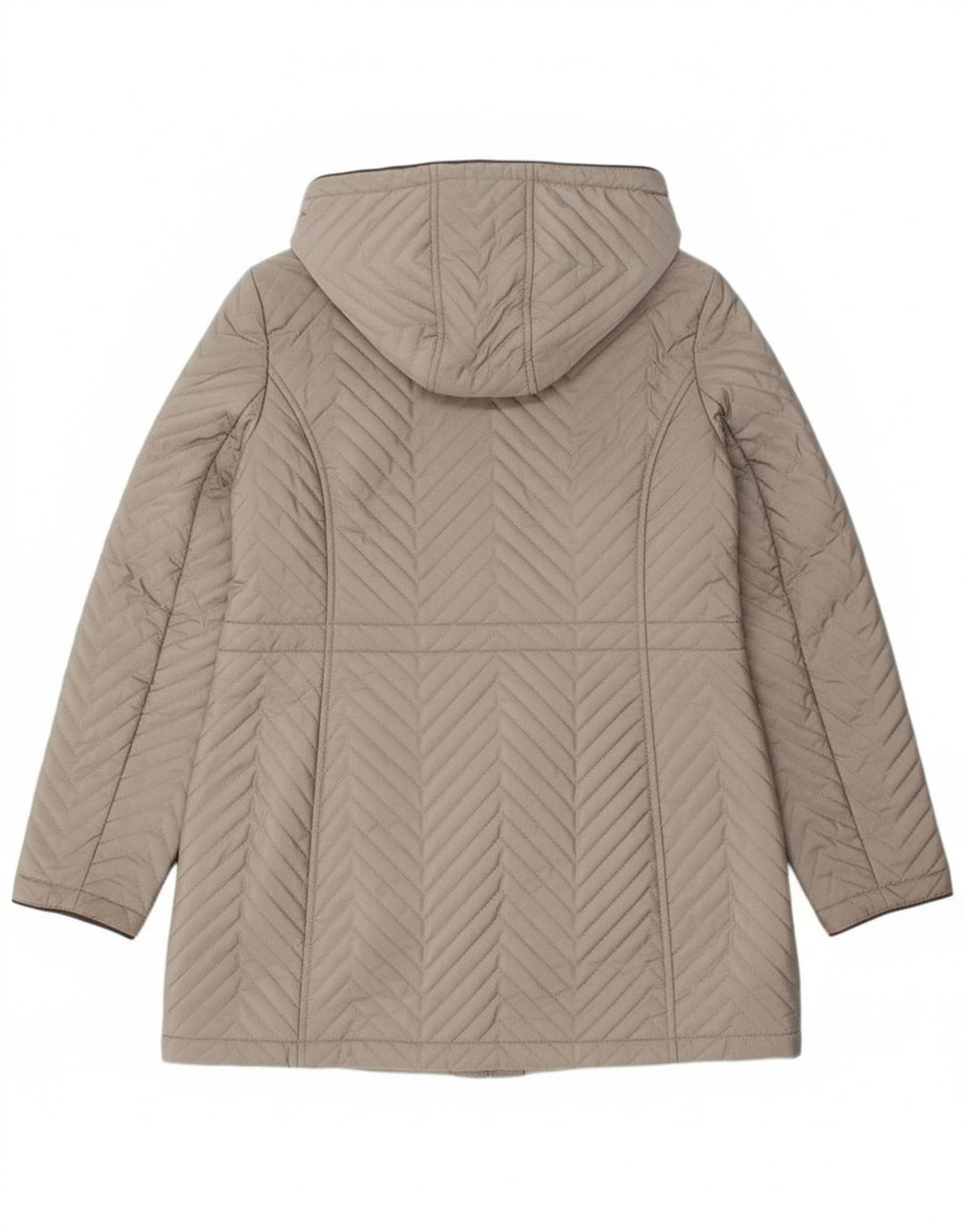 Женское стеганое пальто Dkny UK 16, большое серое