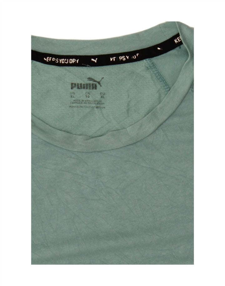 PUMA Mens T-Shirt Top XL Green Vintage Puma and Second-Hand Puma from Messina Hembry 