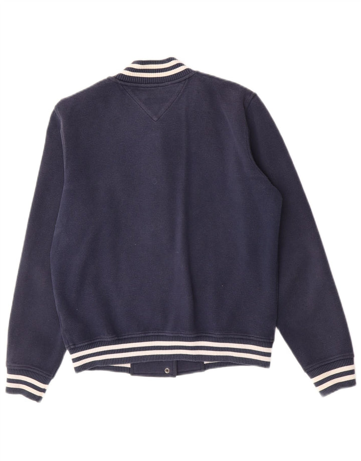 Tommy Hilfiger Женская университетская куртка оверсайз UK 10, маленькая, темно-синяя