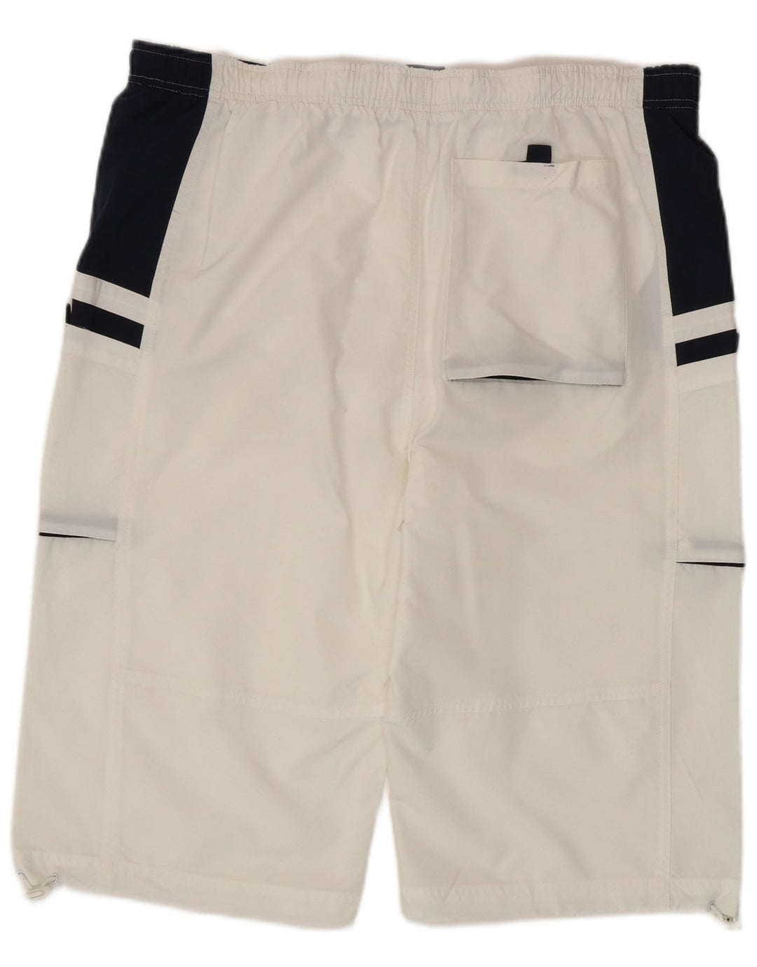 Мужские спортивные шорты Nike UK 37/39 XL, белый полиэстер с цветными блоками