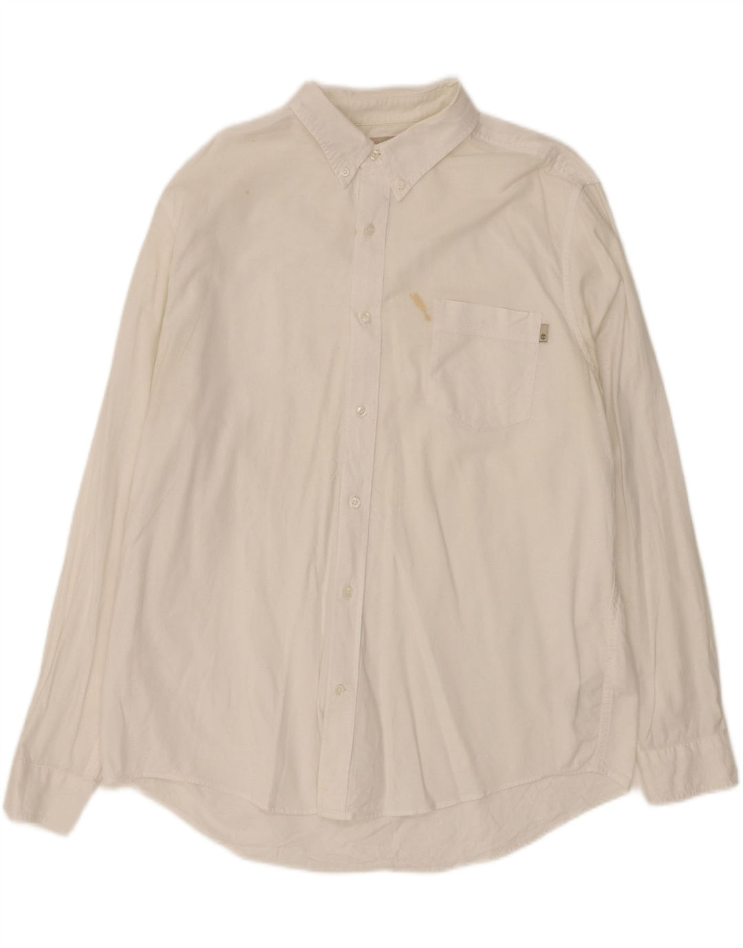 TIMBERLAND Mens Regular Fit Shirt XL White Cotton Vintage Timberland and Second-Hand Timberland from Messina Hembry 