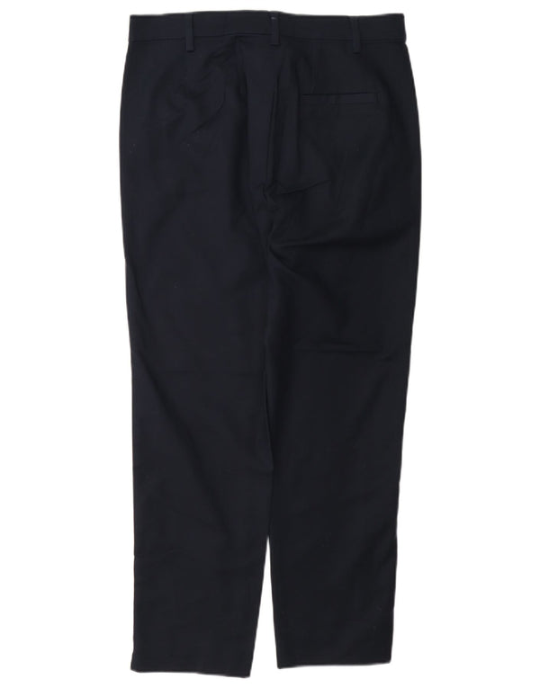 Женские брюки чиносы Marks & Spencer Regular UK 10, маленькие W27 L26, темно-синие