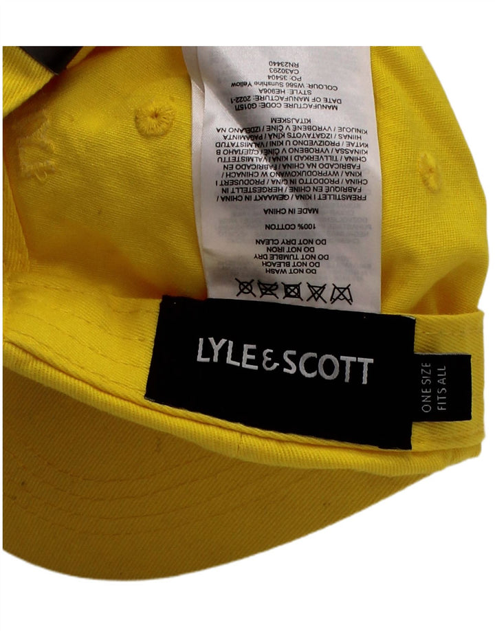 Мужская бейсболка с рисунком LYLE & SCOTT, один размер, желтая, хлопковая, классическая