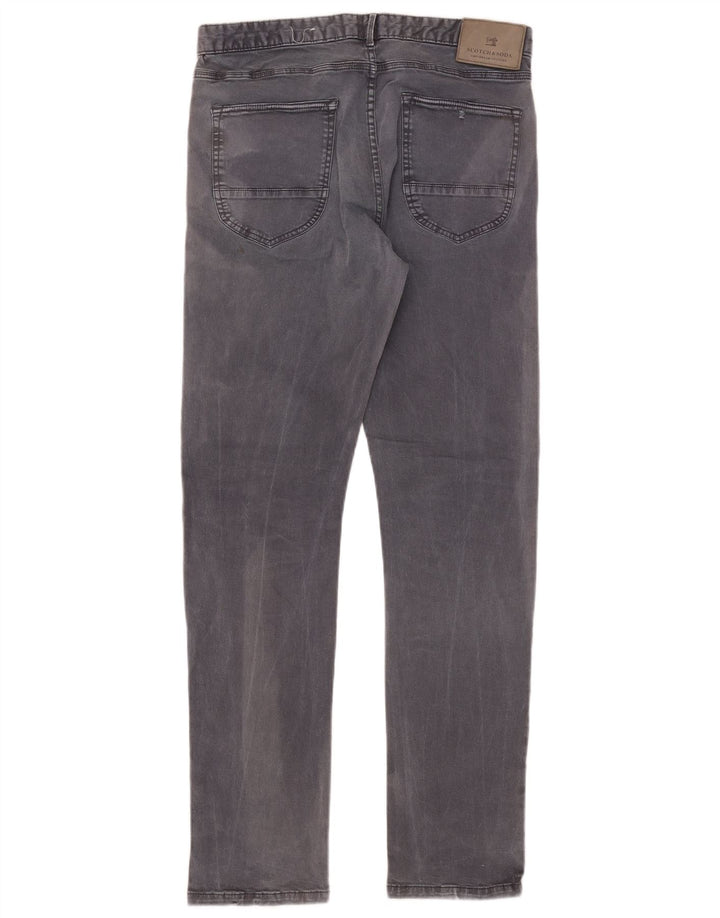 Мужские узкие джинсы Scotch & Soda W32 L32 Серые хлопковые