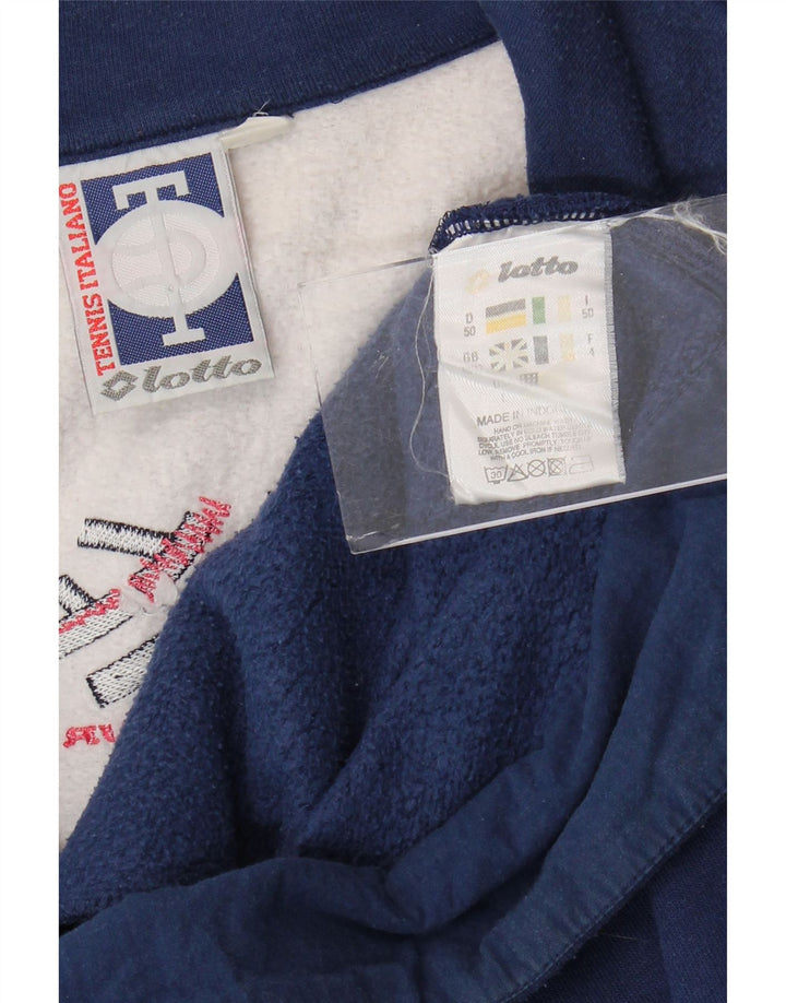 Мужской спортивный костюм Lotto, верхняя куртка UK 40/42, большой темно-синий с цветными блоками