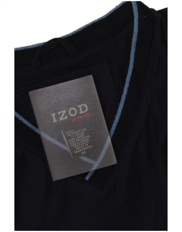 Izod Мужской спортивный костюм-пуловер Top XL Темно-синий полиэстер