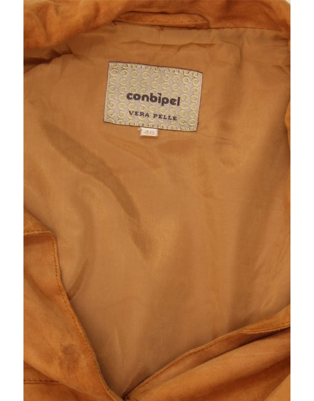 Conbipel Женская замшевая куртка оверсайз IT 48 XL Коричневая кожа