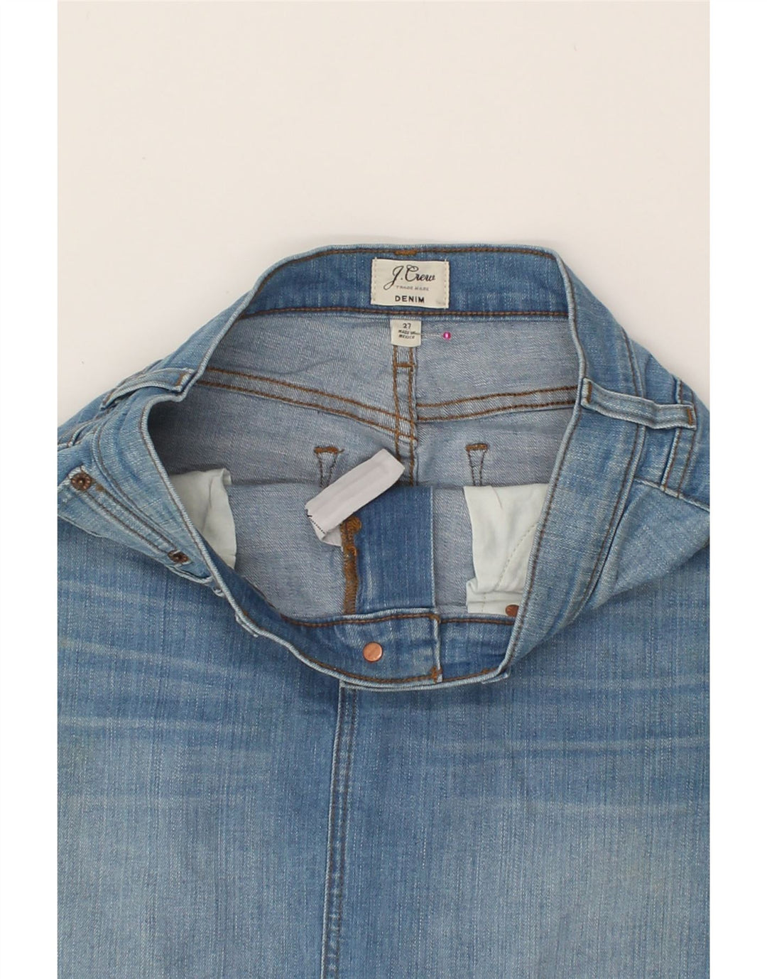 J. CREW Womens Denim Skirt W27 Small Blue Cotton Vintage J. Crew and Second-Hand J. Crew from Messina Hembry 