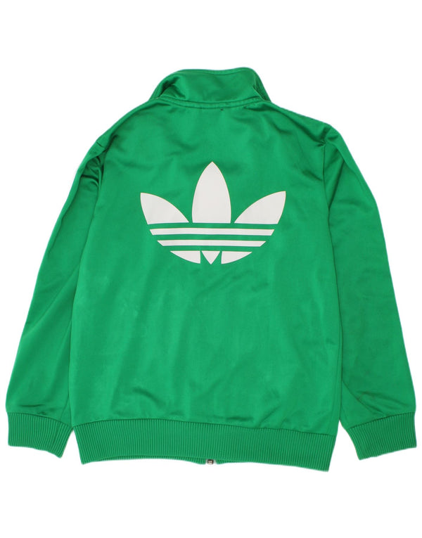 Adidas Спортивный костюм с графическим рисунком для мальчиков 7-8 лет Зеленый полиэстер