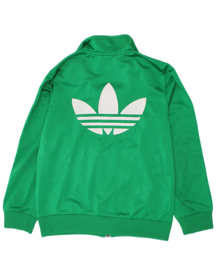Adidas Спортивный костюм с графическим рисунком для мальчиков 7-8 лет Зеленый полиэстер
