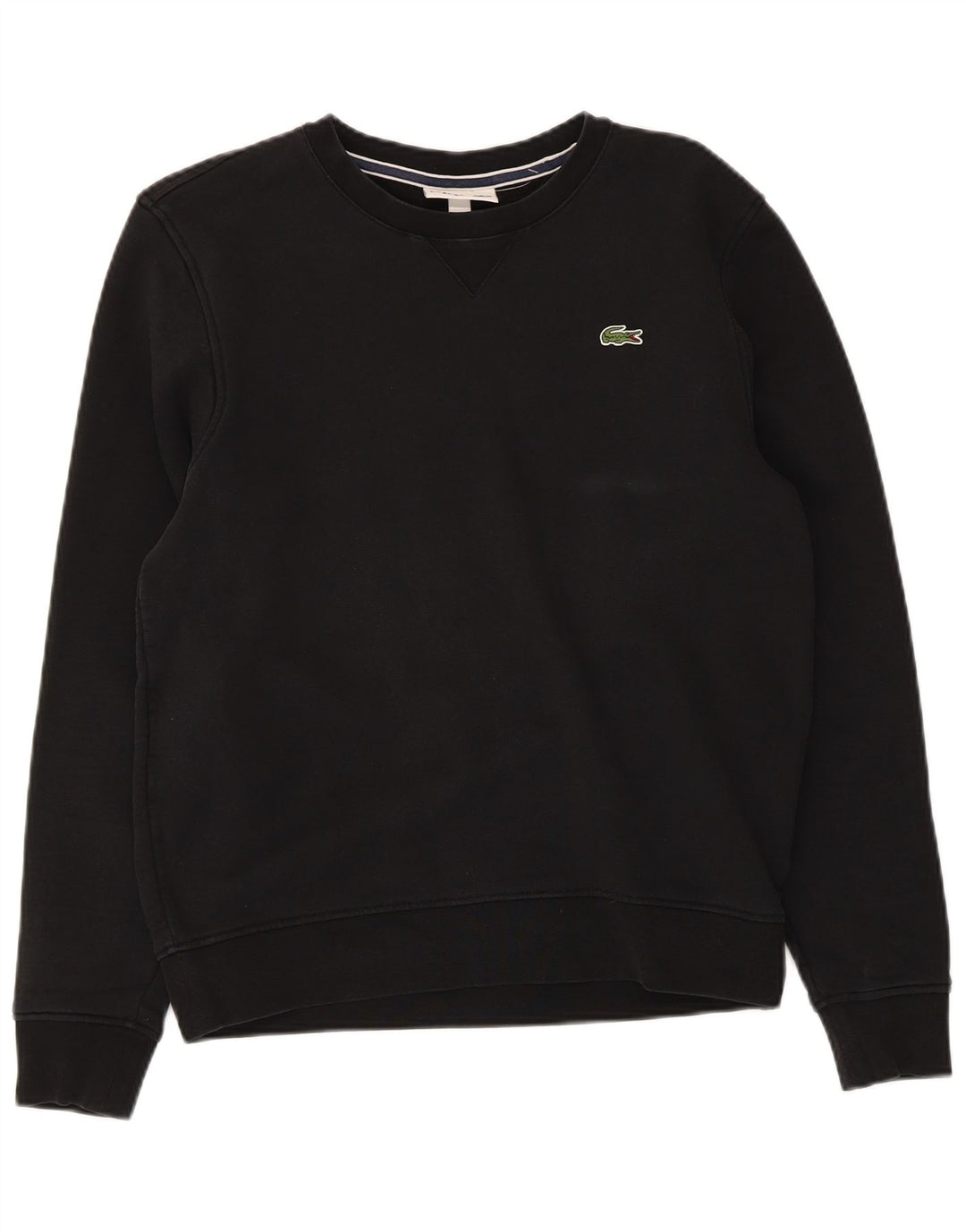 Женский джемпер обычного кроя Lacoste, размер 3, маленький, черный, хлопок