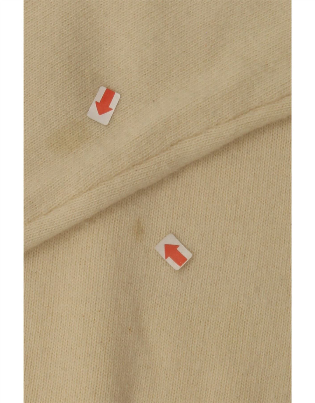 HENRY COTTONS Mens Zip Neck Jumper Sweater XL Off White Wool Vintage Henry Cottons and Second-Hand Henry Cottons from Messina Hembry 