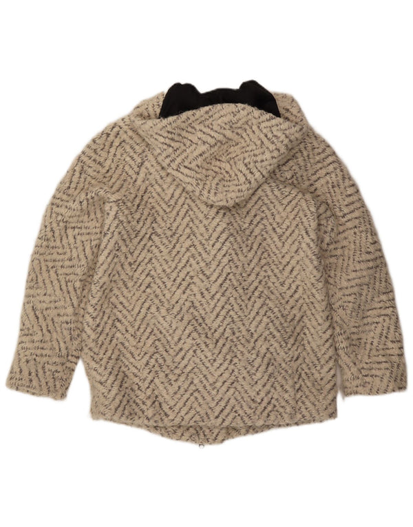 Женское пальто оверсайз с капюшоном Max & Co. UK 6 XS Off White Chevron