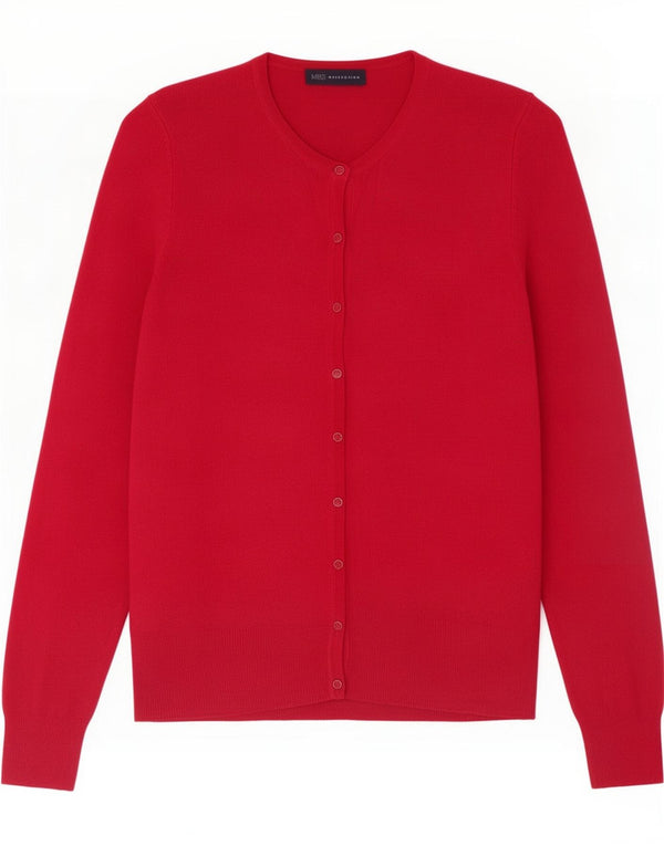 Женский кардиган Marks & Spencer UK 14, большой красный вискоза