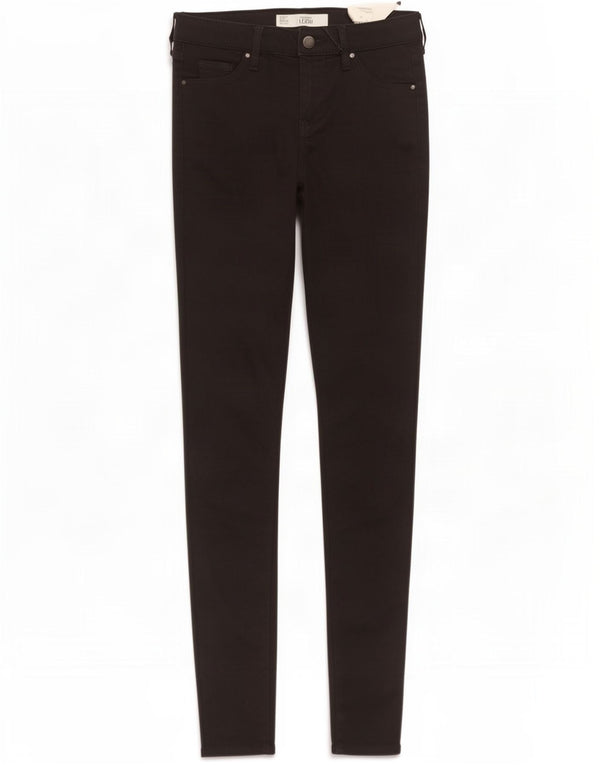 Женские повседневные брюки скинни Topshop Leigh W26 L34, черный хлопок