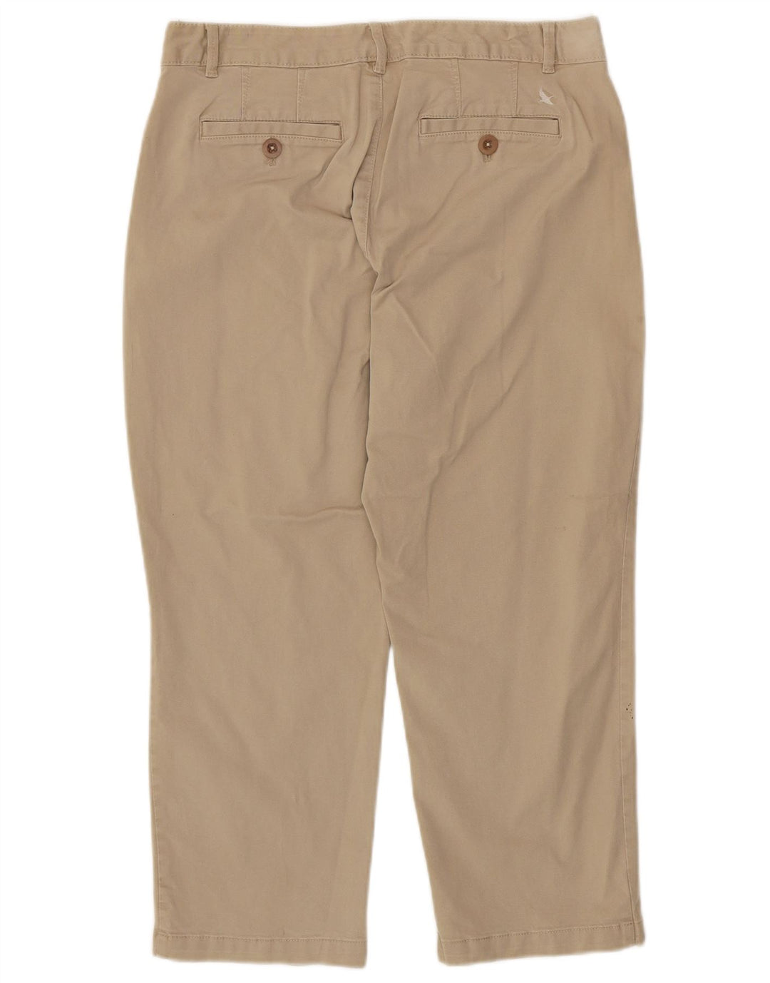 EDDIE BAUER Женские прямые укороченные брюки США 10, большие W32 L23 Бежевые