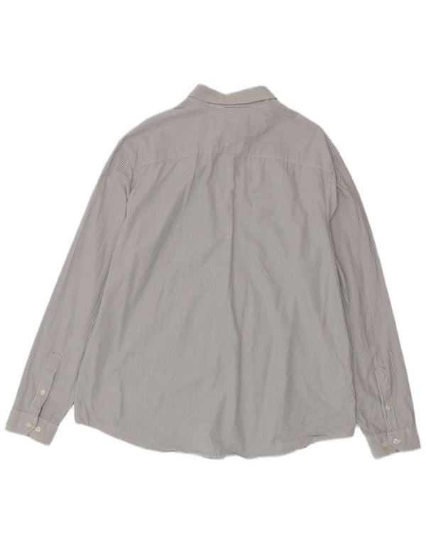 Мужская рубашка приталенного кроя Penguin Heritage 2XL, синяя хлопковая полоска