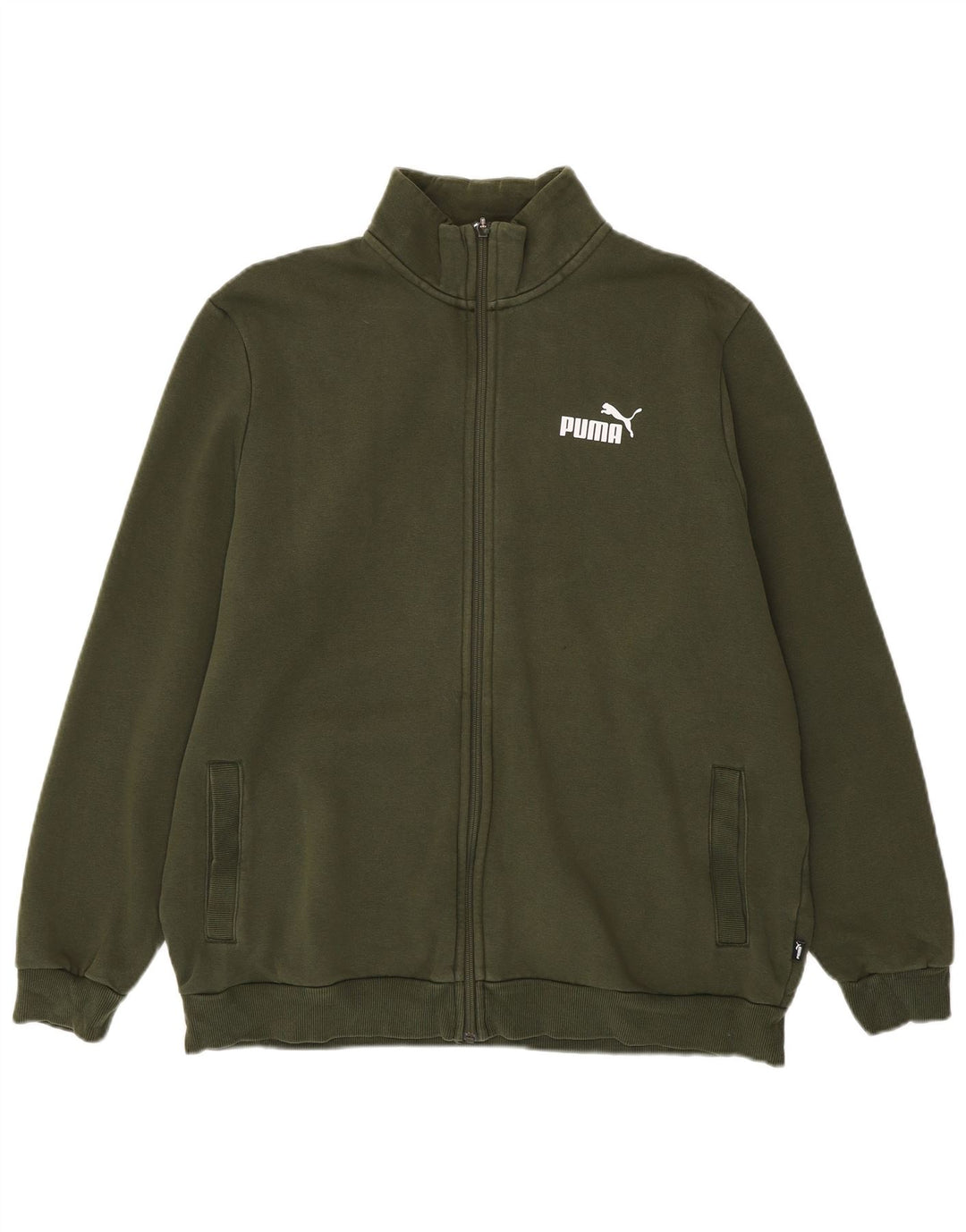 Мужской спортивный костюм PUMA, верхняя куртка XL, хаки, хлопок