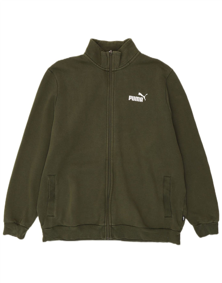 Мужской спортивный костюм PUMA, верхняя куртка XL, хаки, хлопок