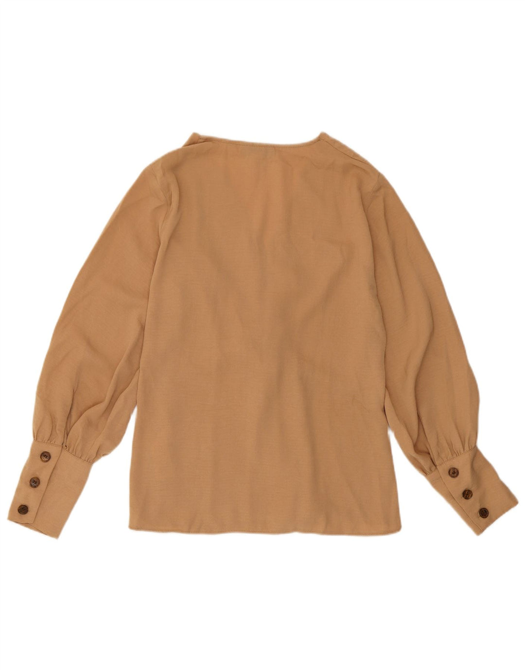 Topshop Женская блузка Top UK 6 XS Коричневый полиэстер