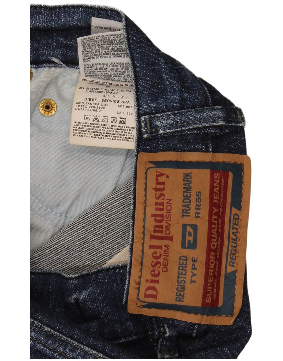 Женские джинсы Diesel Bootcut W27 L30 синие, хлопок