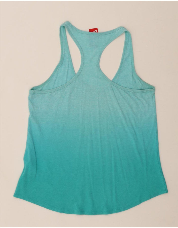 Женский жилет Nike UK 14, большой бирюзовый хлопок с цветными блоками