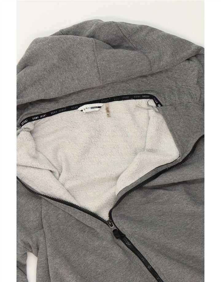 DKNY Mens Zip Hoodie Sweater Medium Grey Cotton Vintage Dkny and Second-Hand Dkny from Messina Hembry 