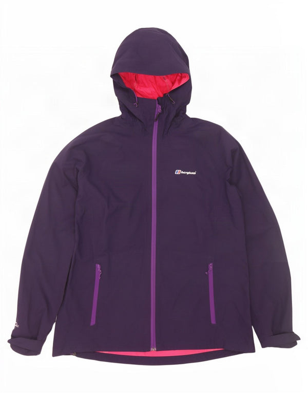 Женская дождевик с капюшоном Berghaus UK 16, большой фиолетовый, полиамид