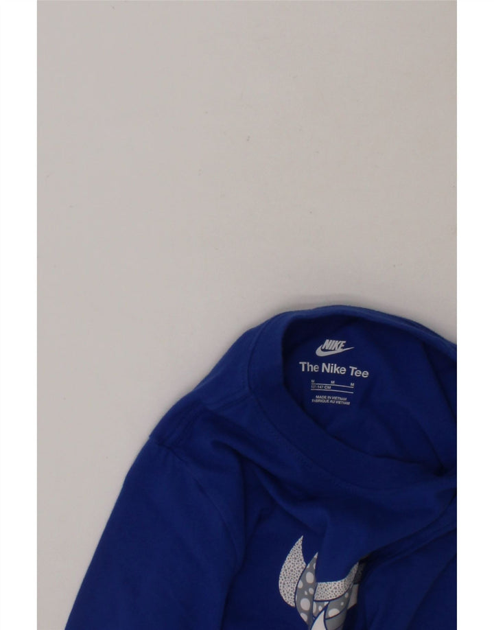 NIKE Boys Graphic T-Shirt Top 10-11 Years Medium  Blue Cotton Vintage Nike and Second-Hand Nike from Messina Hembry 