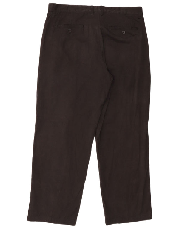 Izod Мужские прямые брюки чинос для гольфа W36 L30, черные хлопковые