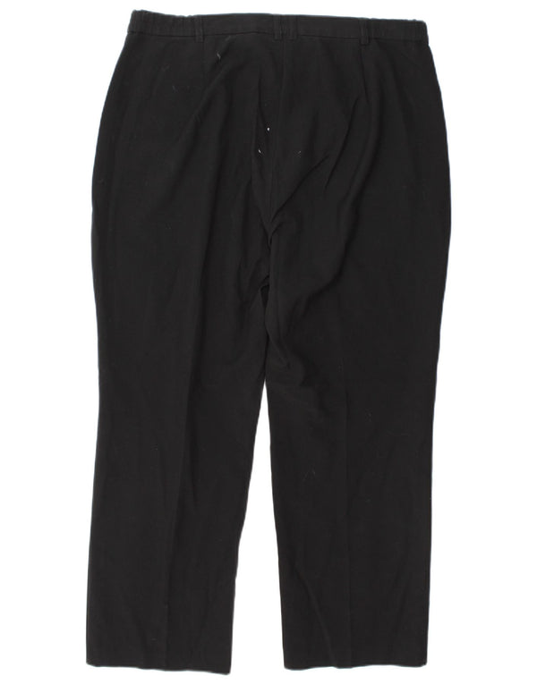 Женские прямые укороченные брюки Marks & Spencer UK 14, большие W34 L26, черные