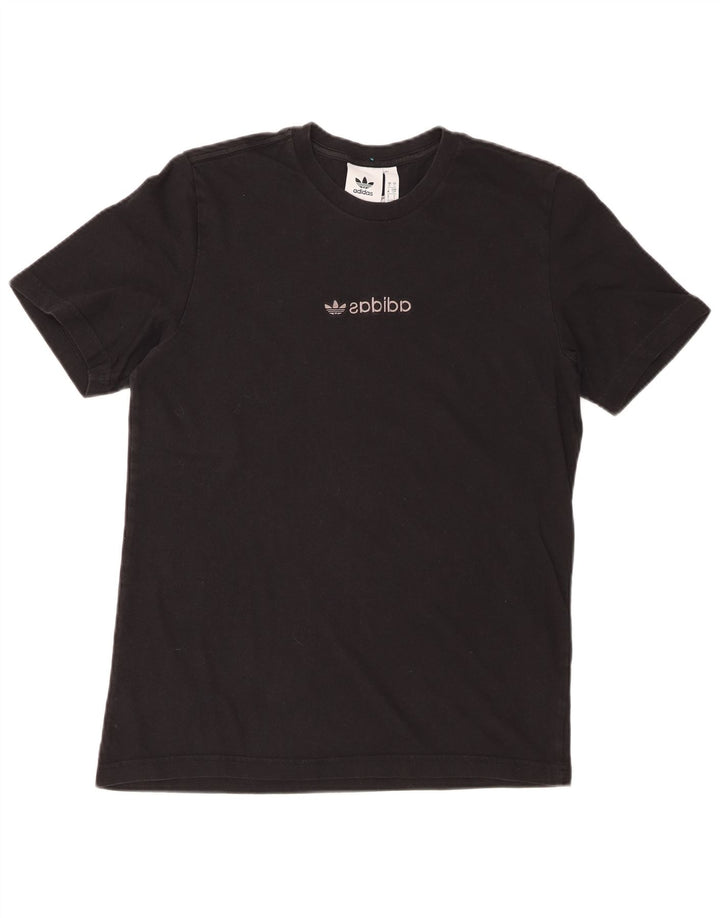 ADIDAS Mens T-Shirt Top Small Black Cotton