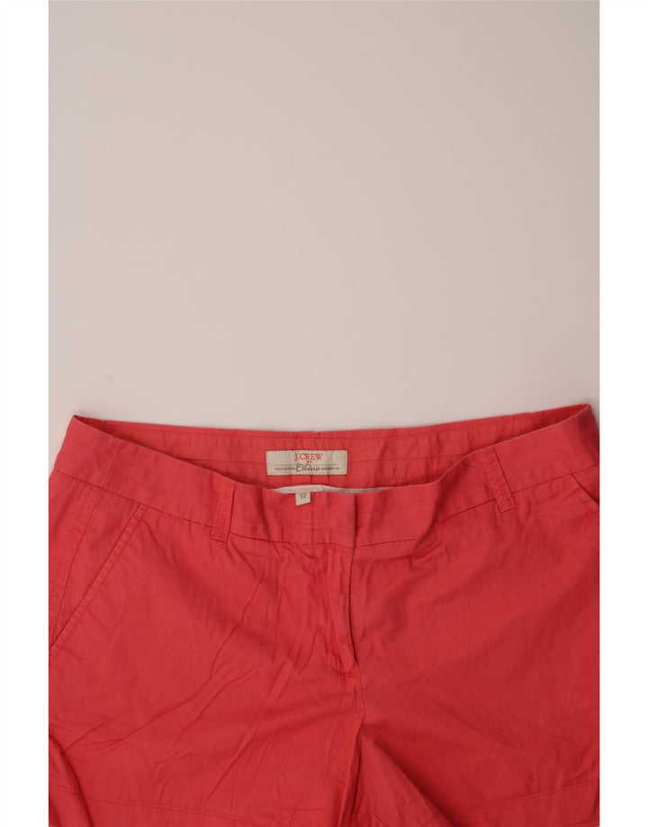 J. CREW Womens Chino Shorts US 12 Large W35  Red Cotton Vintage J. Crew and Second-Hand J. Crew from Messina Hembry 