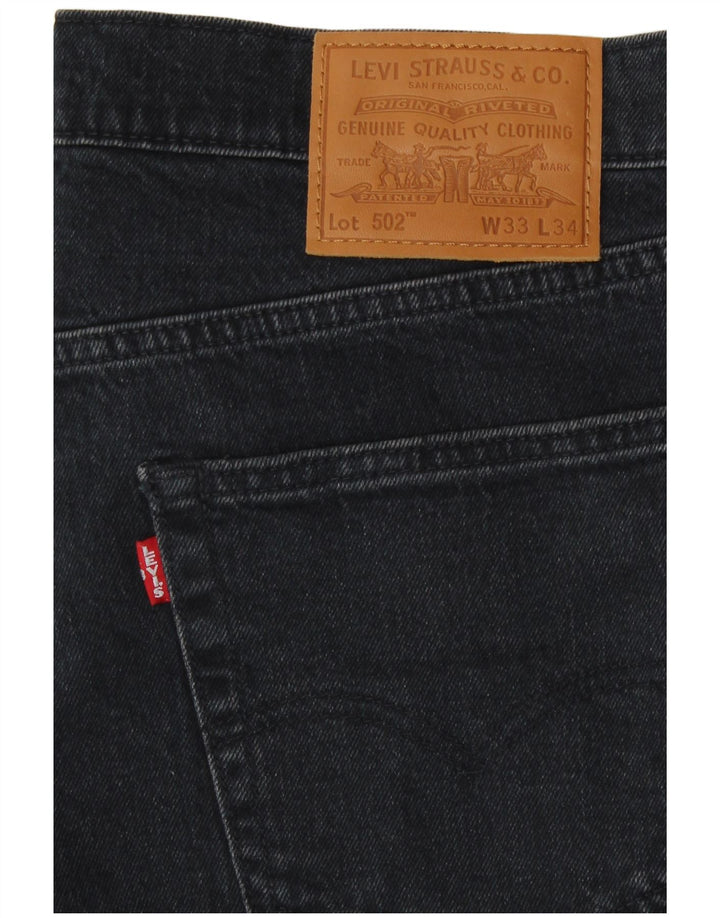 Мужские зауженные джинсы Levi's 502 W33 L31 Темно-синие, хлопок